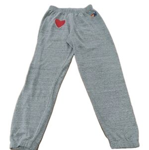 Aviator Nation Heart Logo Sweatpants Gray Women’s Size XS Joggers Outdoors G